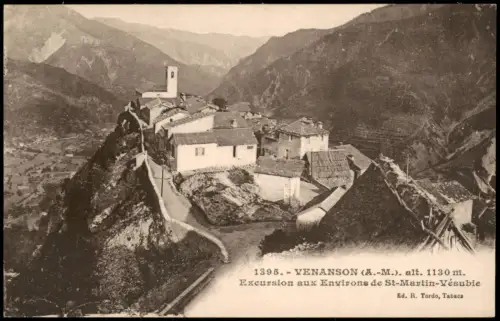 CPA Venanson Dorfansicht Venanson 1910