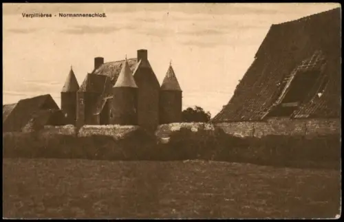 CPA Verpillières Le château du moulin - Normannenschloss 1915