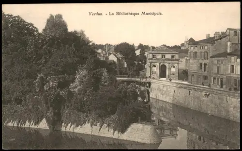 CPA Verdun Die Stadtbibliothek 1905