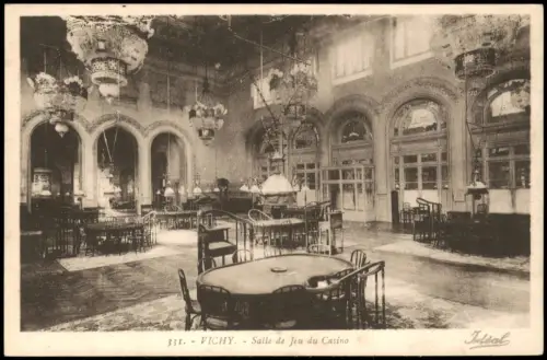 CPA Vichy Salle de Jeu du Casino 1910