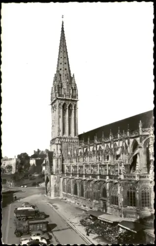 CPA Caen Eglise Saint-Pierre 1955