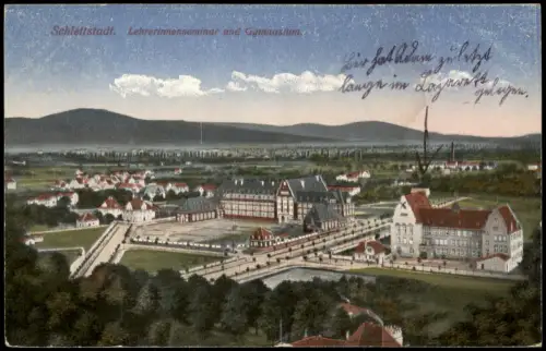 CPA Schlettstadt Sélestat Lehrerinnenseminar und Gymnasium 1912