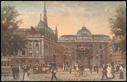 CPA Paris Palais de Justice und Sainte-Chapelle 1910