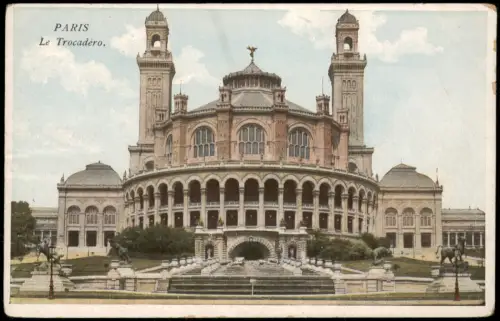 CPA Paris Palais du Trocadéro 1910