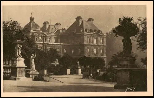 CPA Paris Palais und Jardin du Luxembourg 1920