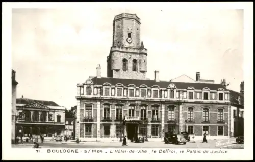 Boulogne-sur-Mer Hôtel-de-Ville, Beffroi und Palais de Justice 1928