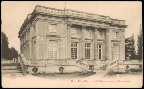Versailles Petit Trianon vom Französischen Garten aus gesehen 1910