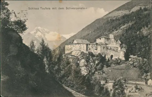 Cartolina Sand in Taufers Campo Tures) Schloß 1912  Stempel Kaiserin im AHRNTALE