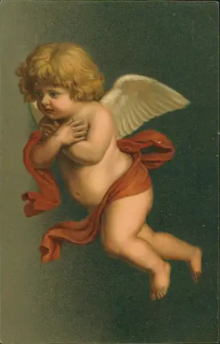 Der Engel des Tages GIOV. BATTISTA SALVI Künstlerkarte Gemälde 1912