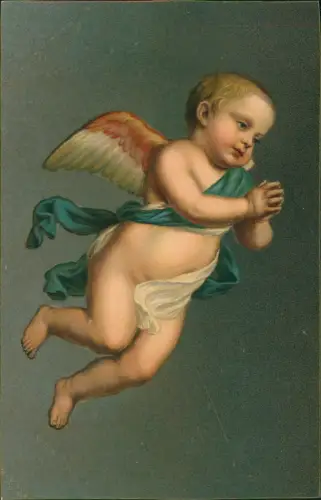 Der Engel der Nacht GIOV. BATTISTA SALVI Künstlerkarte Gemälde 1912