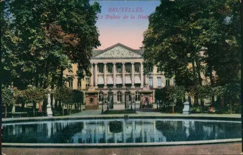 Brüssel Bruxelles .Le Palais de la Nation 1915  gel. Feldpoststempel WK1