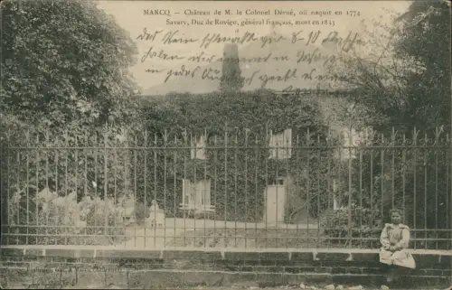 CPA Marcq-en-Barœul Château de M. le Colonel Dérué 1916