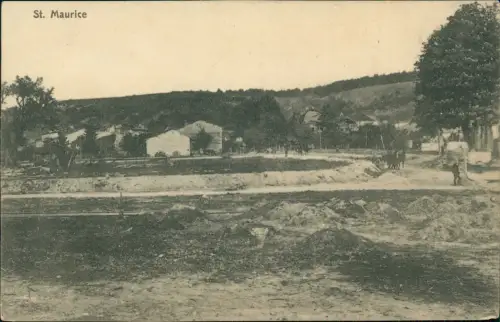 CPA Saint-Maurice-sur-Moselle Stadtpartie Vosges 1915  gel. div. Feldpoststempel