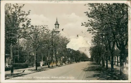 Ansichtskarte Altengrabow Truppenübungsplatz Straße 1939