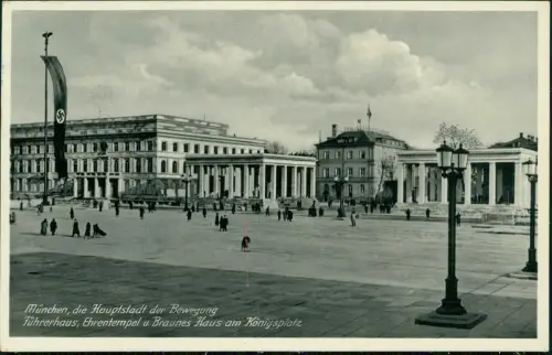 München Führerhaus, Ehrentempel u. Braunes Haus am Königsplatz 1939