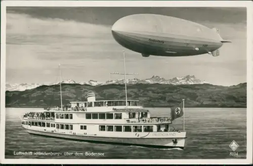 Der Bodensee Luftschiff Hindenburg Zeppelin Schiff Deutschland 1938