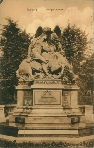 Ansichtskarte Hamburg Krieger-Denkmal 1919
