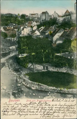 Ansichtskarte Bautzen Budyšin Blick vom Proitzschenberg 1905