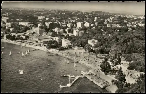Juan-les-Pins La Plage und Pinède mit Casino, Juan-les-Pins 1966