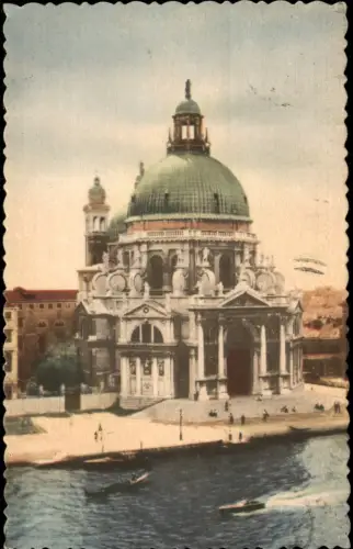 Venedig Venezia Basilica di Santa Maria della Salute am Canal Grande 1956
