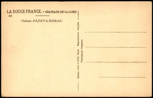 CPA Azay-le-Rideau Château d'Azay-le-Rideau 1935