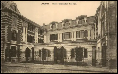 CPA Kamerich Cambrai (Kamerijk) Neues Gymnasium Fénelon 1915