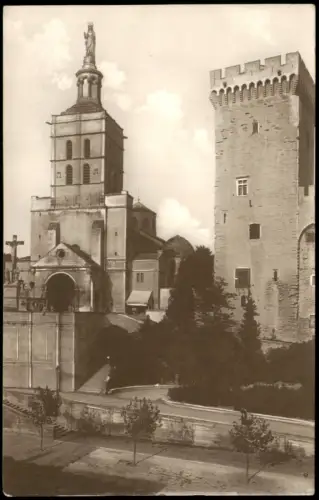 CPA Avignon Kathedrale Notre-Dame des Doms und Tour Campane 1925
