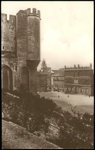 CPA Avignon Palais des Papes und Conservatoire 1910