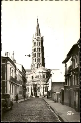 CPA Toulouse Clocher de la Basilique Saint-Sernin 1950