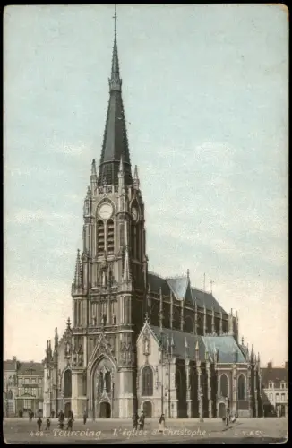 CPA Tourcoing Kirche Saint-Christophe 1910