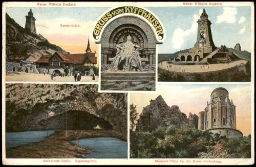 Ansichtskarte Kelbra (Kyffhäuser) Mehrbildkarte Kyffhäuser 1915