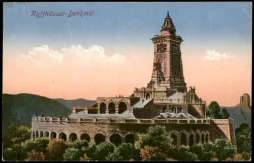Ansichtskarte Kelbra (Kyffhäuser) Kyffhäuser-Denkmal 1916