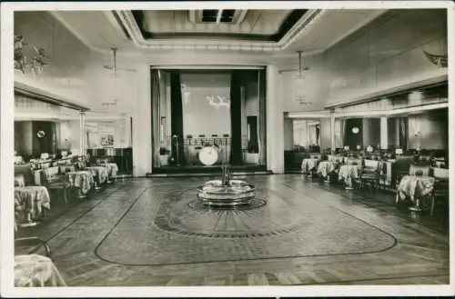 Ansichtskarte  NORDDEUTSCHER LLOYD, BREMEN Dampfer Ballsaal Kajüte 1929