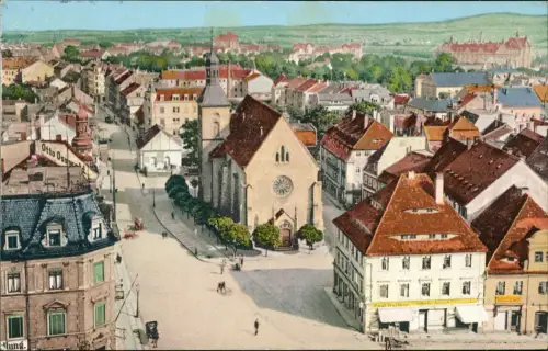 Ansichtskarte Bautzen Budyšin Straßenblick Geschäft Paul Walther 1911