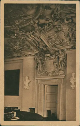 Ansichtskarte Bautzen Budyšin Schloss Ortenburg - Sitzungssaal 1920