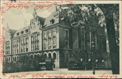 Ansichtskarte Bautzen Budyšin Realschule 1913