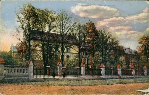 Ansichtskarte Bautzen Budyšin Landst. Seminar 1914