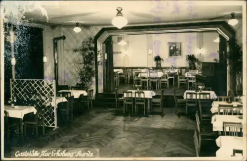 Auritz (Oberlausitz b. Bautzen) Wuricy Gaststätte zur Erholung Saal- Fotokarte 1961
