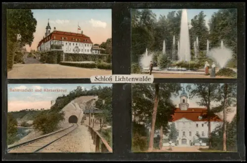 Lichtenwalde-Niederwiesa 4 Bild Schloß Lichtenwalde Körnerkreuz 1915