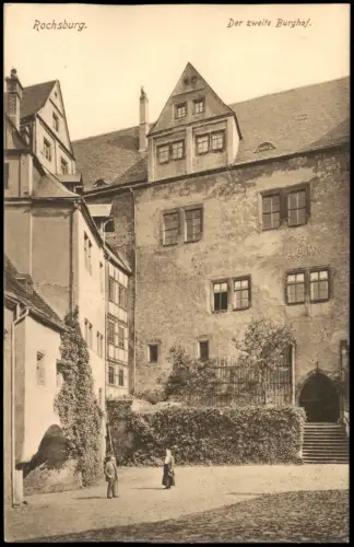 Ansichtskarte Rochsburg-Lunzenau Der zweite Burghof. 1915