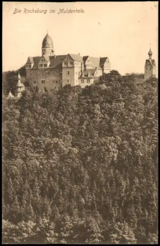 Ansichtskarte Rochsburg-Lunzenau Schloss Rochsburg Wald 1915