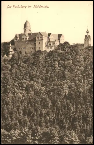 Ansichtskarte Rochsburg-Lunzenau Schloss Rochsburg Wald 1915