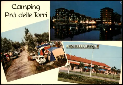 Cartolina Caorle Mehrbildkarte Camping Prà delle Torri 1973