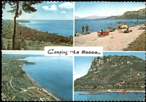 Cartolina Bardolino Mehrbildansicht Camping La Rocca 1960