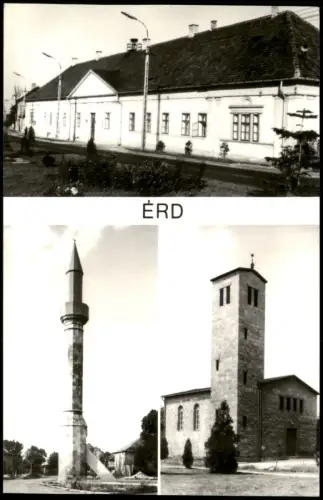 Hanselbeck Érd Mehrbildansicht Érd mit Minarett und St.-Michaels-Kirche 1963