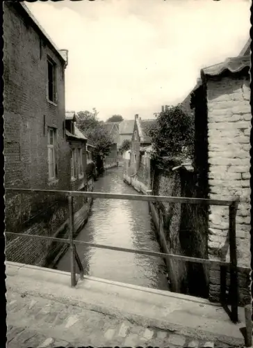 Löwen Louvain Brücke über die Dijle im Großen Begijnhof, Löwen 1950