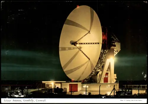 Postcard Helston Telstar Antenna, Goonhilly Downs 1965