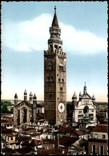 Cartolina Cremona Der Torrazzo in Cremona 1955