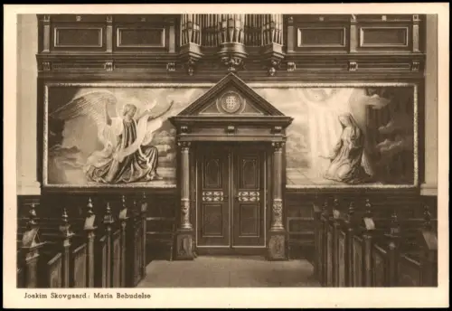 Postcard Kopenhagen København Joakim Skovgaard: Maria Bebudelse 1928