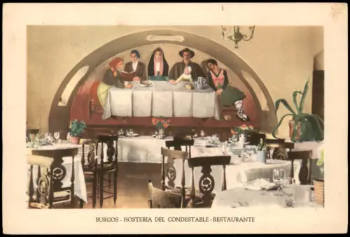 Burgos HOSTERIA DEL CONDESTABLE RESTAURANTE 200 metros de la Catedral 1920